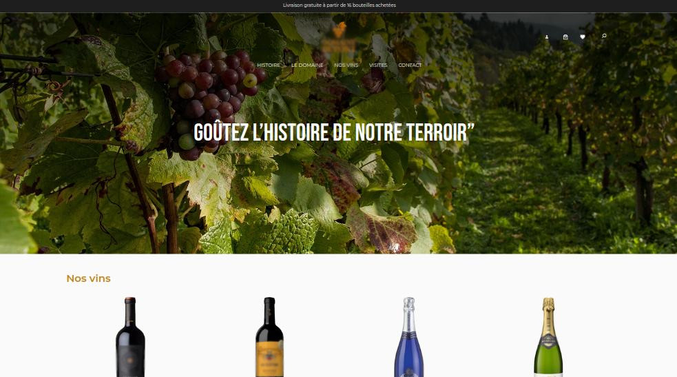 Développement du site vigneron Dupont – Concept