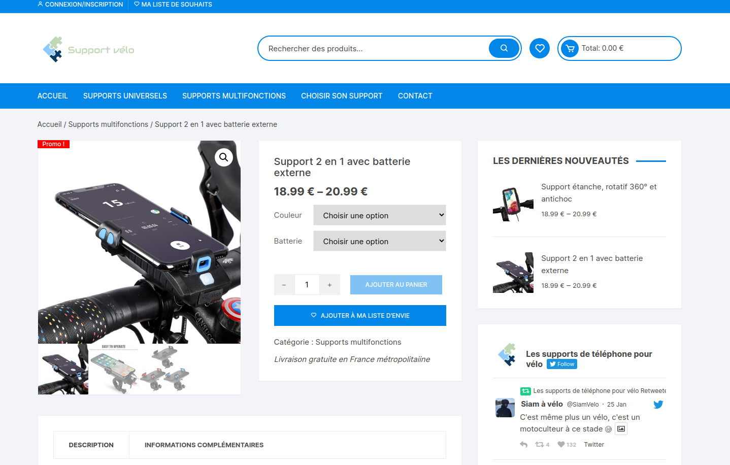 Création d’un e-commerce de support de téléphone